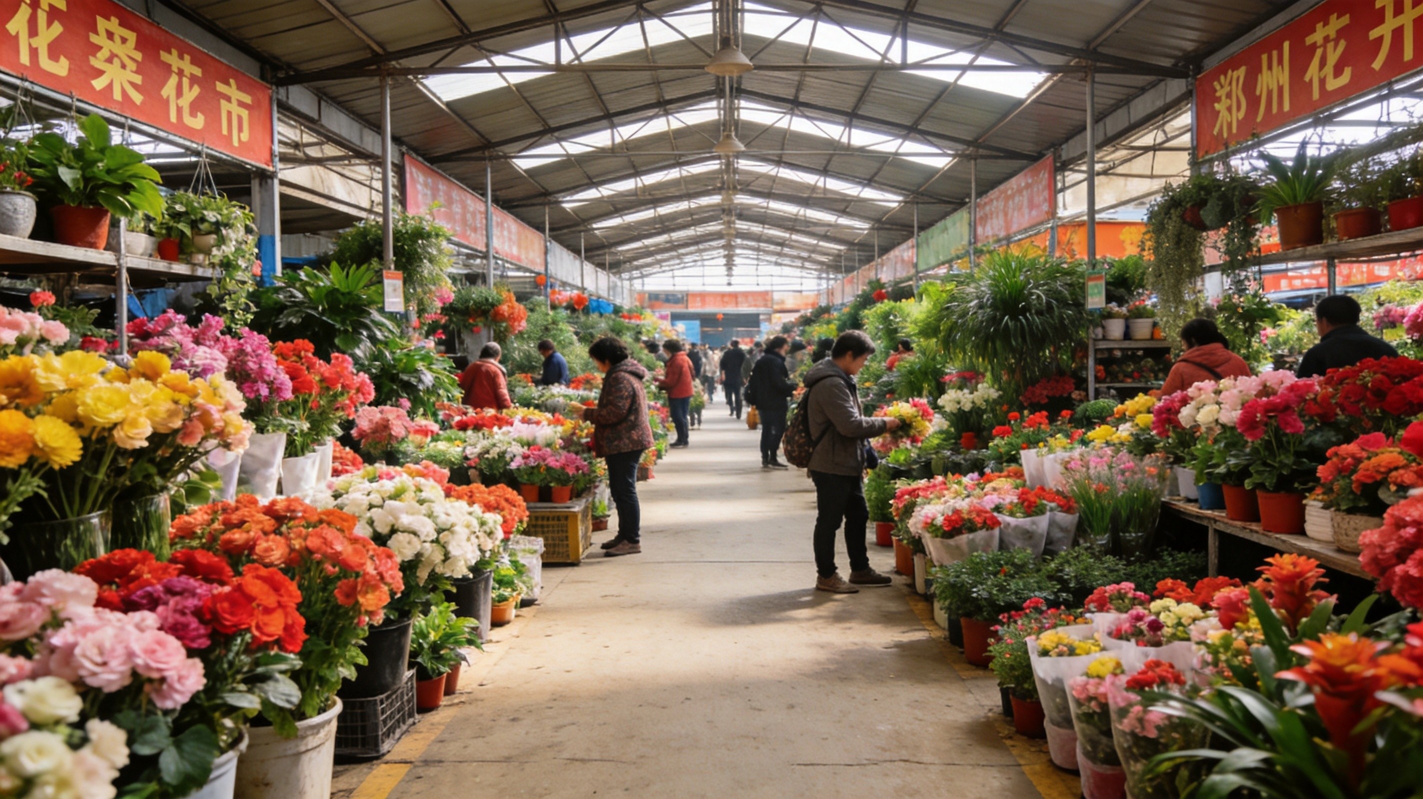 河南陈砦花卉批发市场项目实景